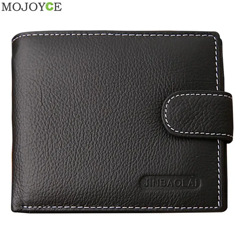 Men's Genuine Leather Cowhide Bifold Wallet Id Credit Card Holder Purse 1