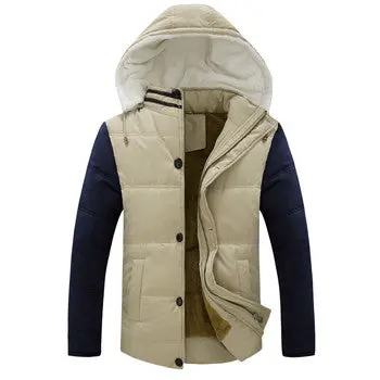 Men’s Hooded Down Parka – Insulated Winter Outerwear