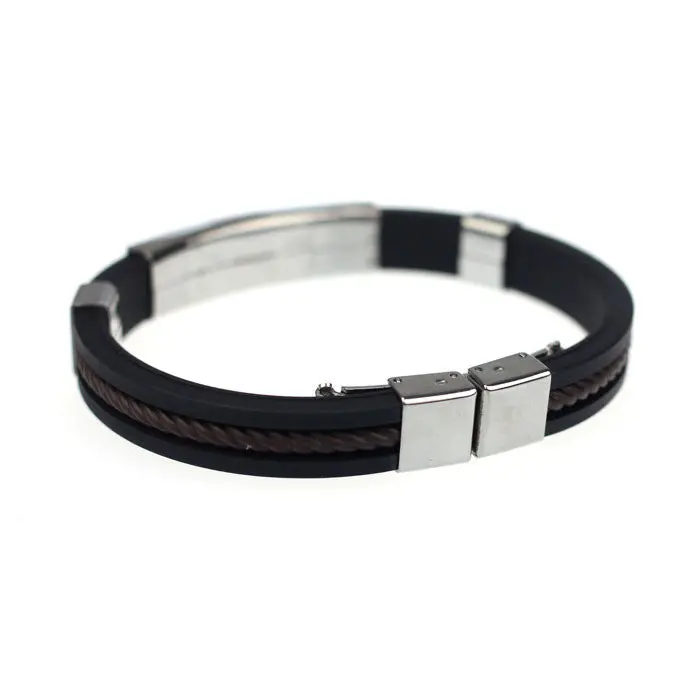 Men's Jewelry Bracelet Stainless Steel Cuff Bangle Hand Chain & Feida 1
