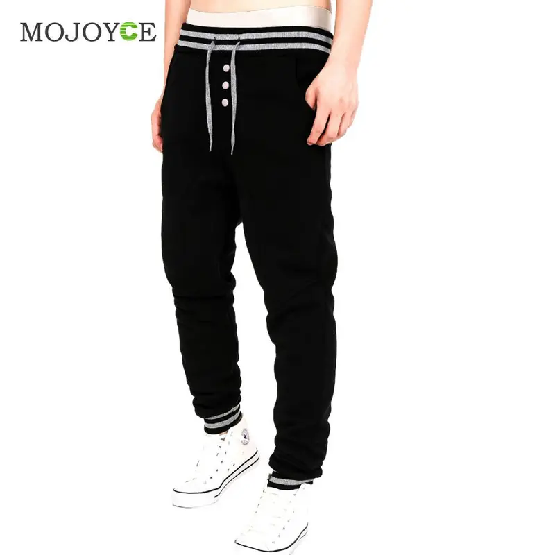 Mens Jogger Dance Sportwear Baggy Harem Pants Slacks Trousers Long Sweatpants Men's Pants Trousers Elastic Waist 1