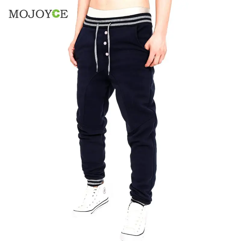 Mens Jogger Dance Sportwear Baggy Harem Pants Slacks Trousers Long Sweatpants Men's Pants Trousers Elastic Waist 7