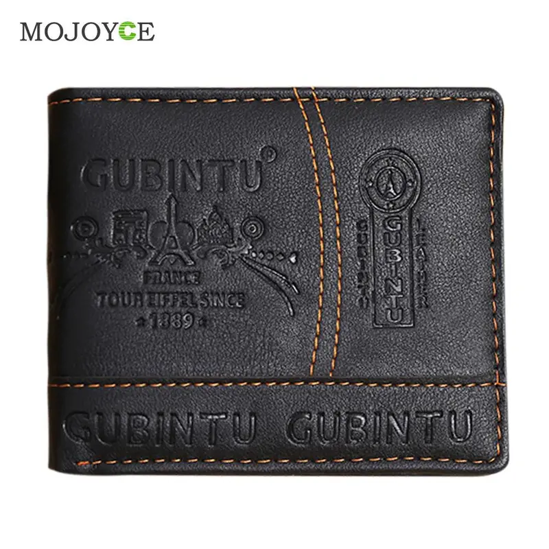 Mens Leather Wallets Bifold Wallet Pockets Credit/Id Card Receipt Holder Coin Purse Card Holder Multi Position Wallet Coin Purse 1