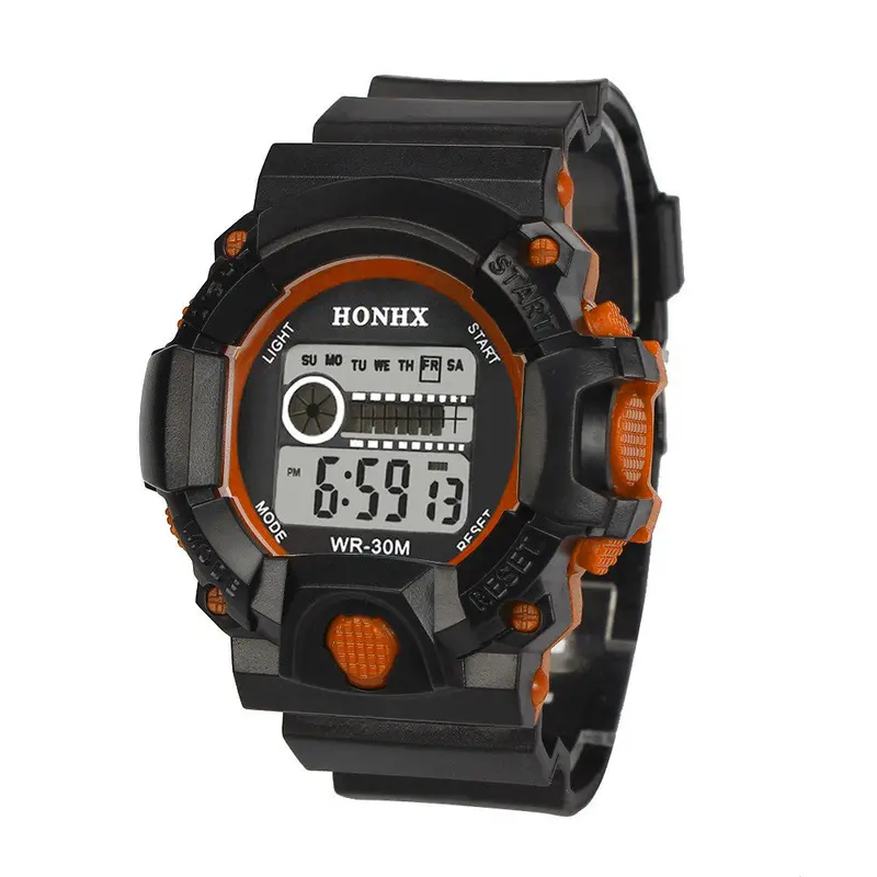Mens Led Digital Watches Top Luxury Military Army Business Relogio Masculino Alarm Rubber Band Watch 3