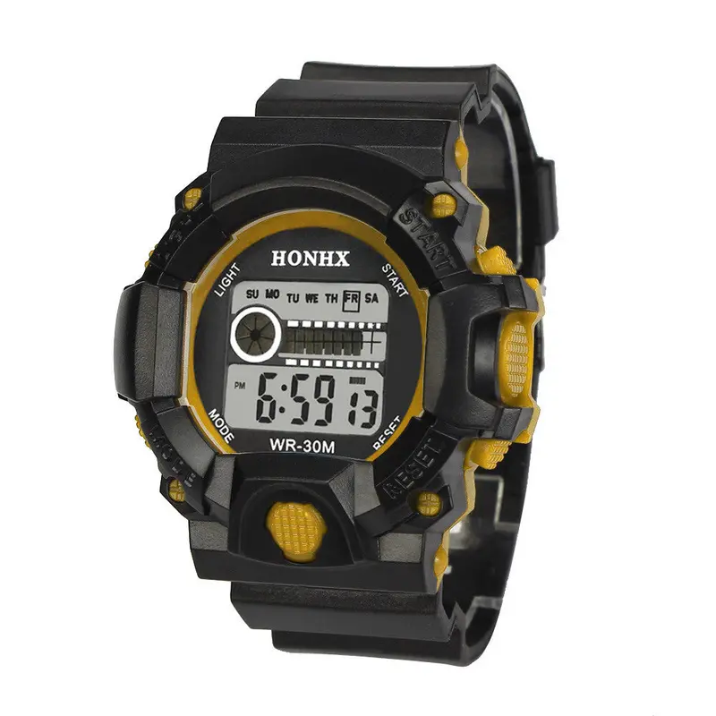 Mens Led Digital Watches Top Luxury Military Army Business Relogio Masculino Alarm Rubber Band Watch 5
