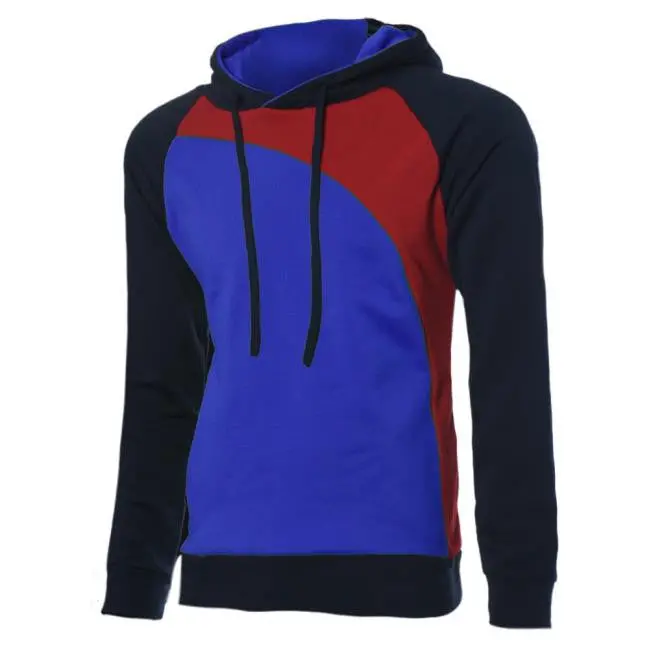 Men’s Long-Sleeve Hooded Sweatshirt – Warm, Casual Outerwear in Six Modern Colors