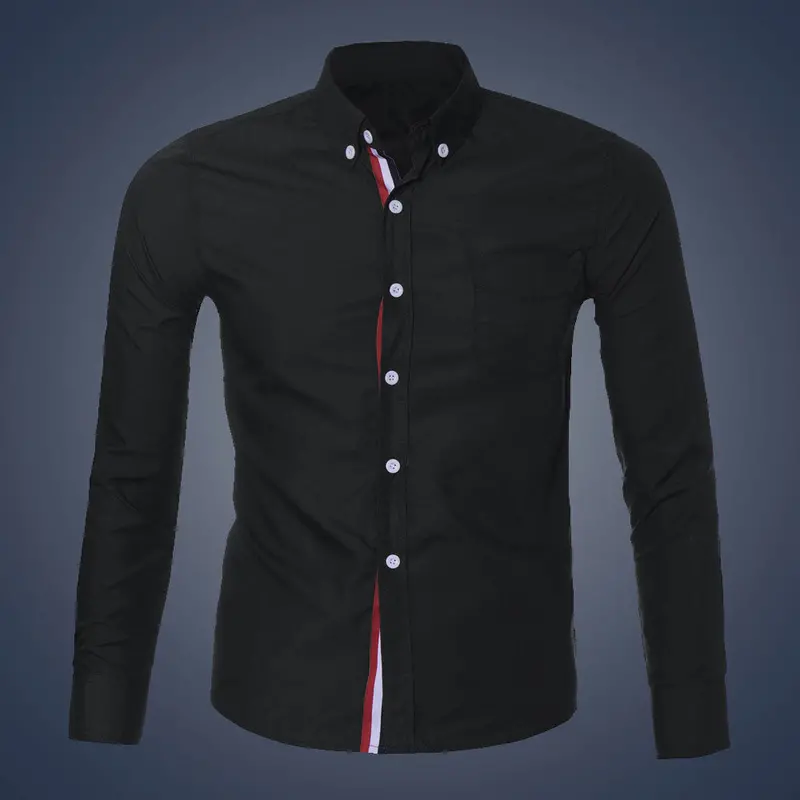 Mens Luxury Long Sleeve Casual Slim Fit Stylish Dress Shirts 1