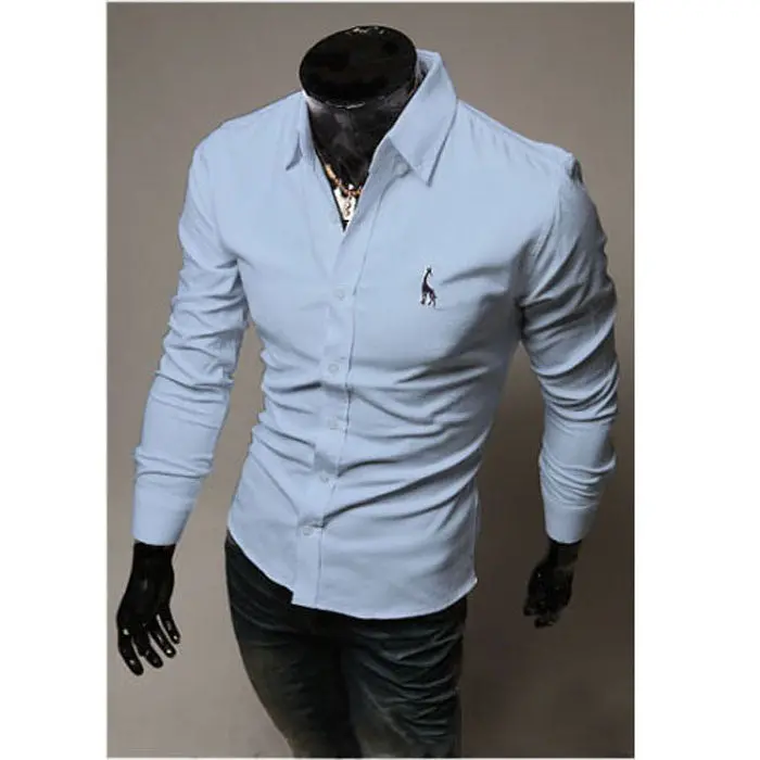 Mens Luxury Long Sleeve Casual Slim Fit Stylish Shirts 2