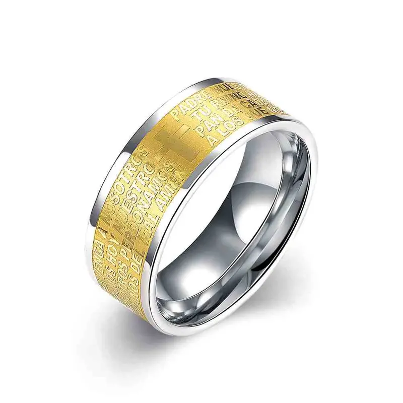 Men's Party Jewelry Engagement Ring Strip Anillos Bear Jewelry 3