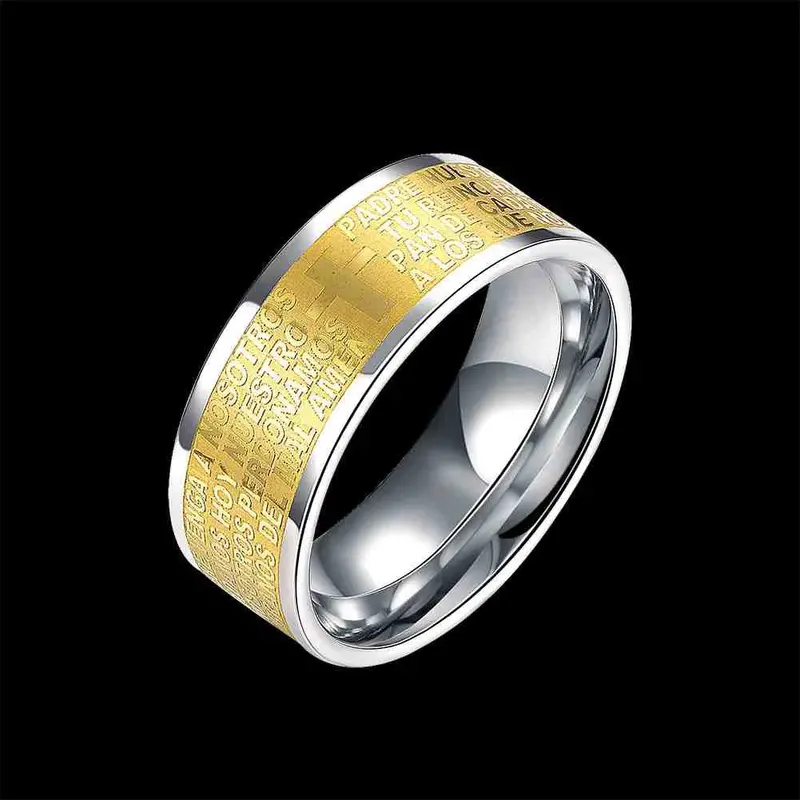 Men's Party Jewelry Engagement Ring Strip Anillos Bear Jewelry 4