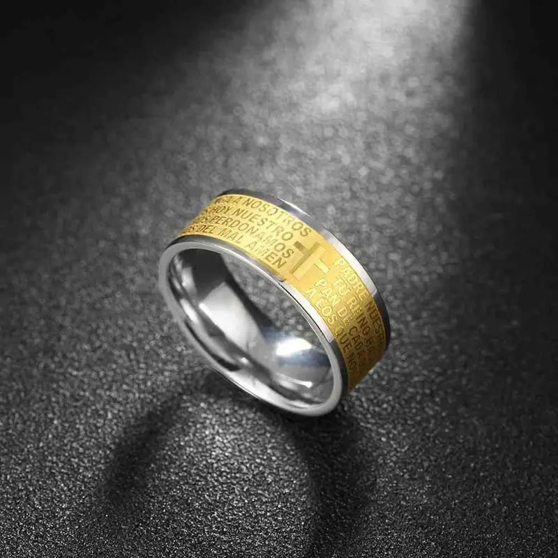 Men's Party Jewelry Engagement Ring Strip Anillos Bear Jewelry 6