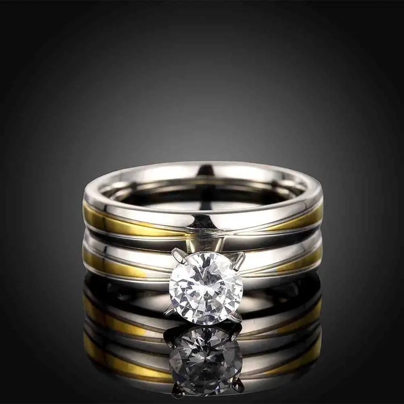 Men's Party Jewelry Rings Cross Grain Crystal Anillos Bear Jewellery Tsgr 66 3