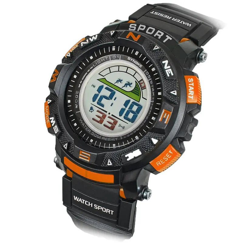 Men's Rubber Band Led Digital Sports Waterproof Diving Quartz Wrist Watch Watches Gift Relogio Masculino Feida 3