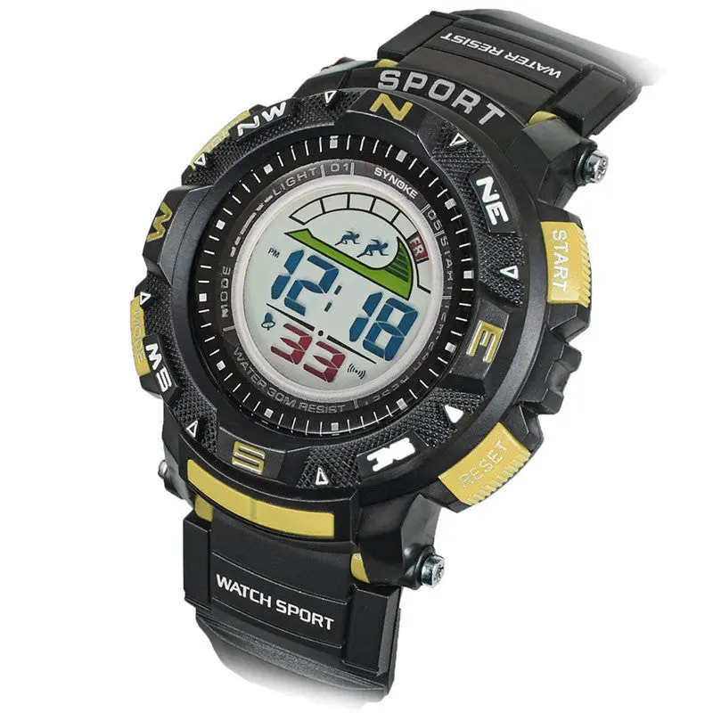 Men's Rubber Band Led Digital Sports Waterproof Diving Quartz Wrist Watch Watches Gift Relogio Masculino Feida 5