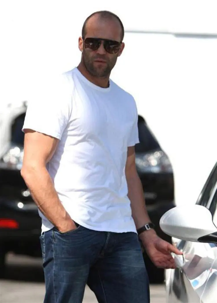 Men's Short-Sleeved Cotton T-Shirt Men Bottoming Shirt Solid Color Casual O-Neck Tops & Tees 1