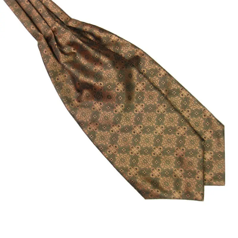 Mens Silk Scarves 9 Color Printed Party Cravat Ascot Ties Gentlemen Handkerchief Py5 3