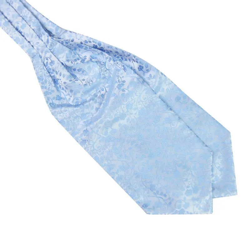 Mens Silk Scarves 9 Color Printed Party Cravat Ascot Ties Gentlemen Handkerchief Py5 4