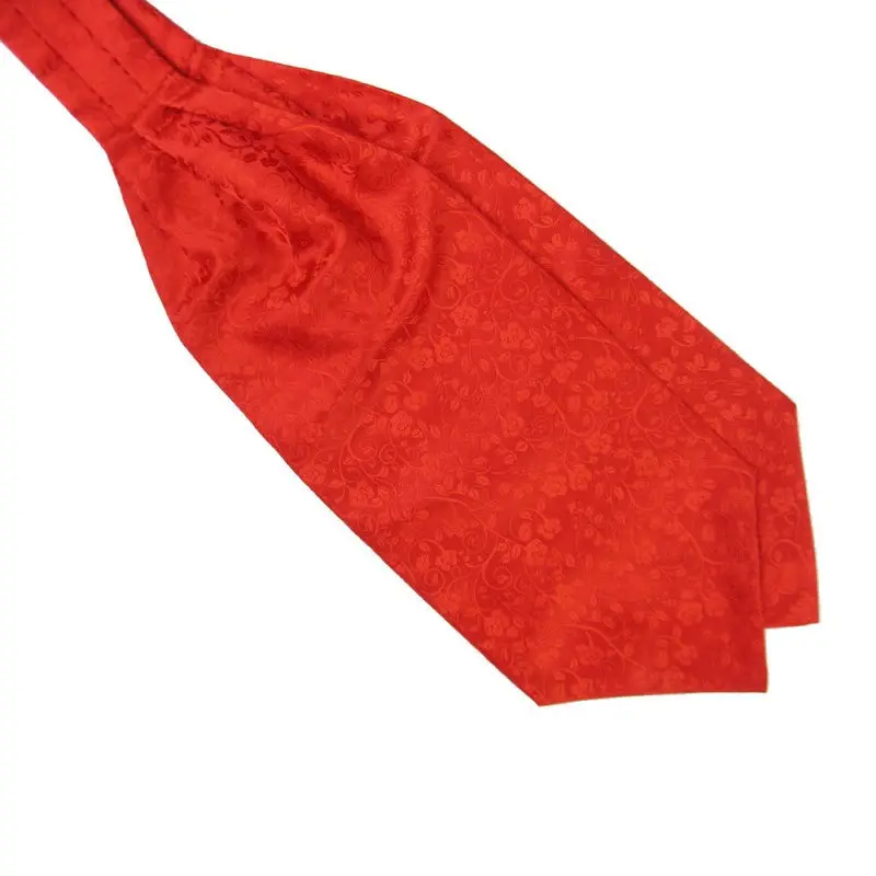 Mens Silk Scarves 9 Color Printed Party Cravat Ascot Ties Gentlemen Handkerchief Py5 6