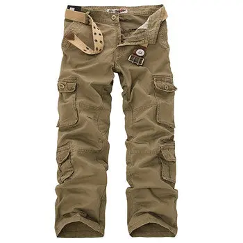 Men’s Tactical Cargo Pants – Baggy Camouflage Trousers with Military-Inspired Design