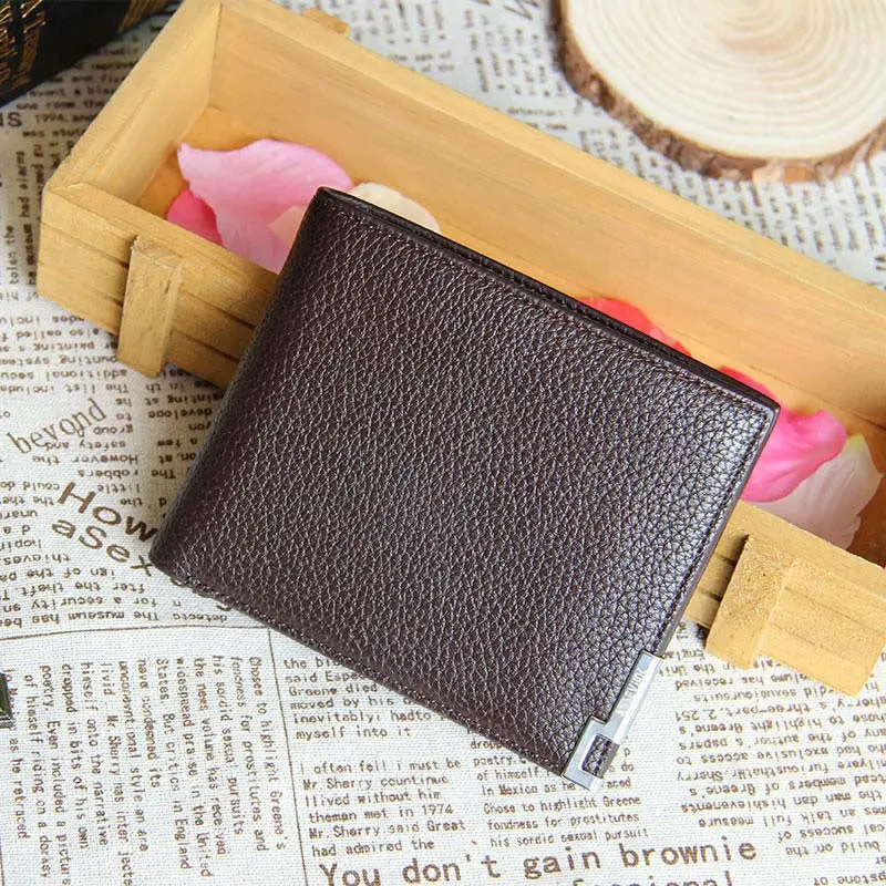 Men's Wallet Carteira Masculina Men Vintage Pu Leather Multifunction Pouch Wallets Purses 1