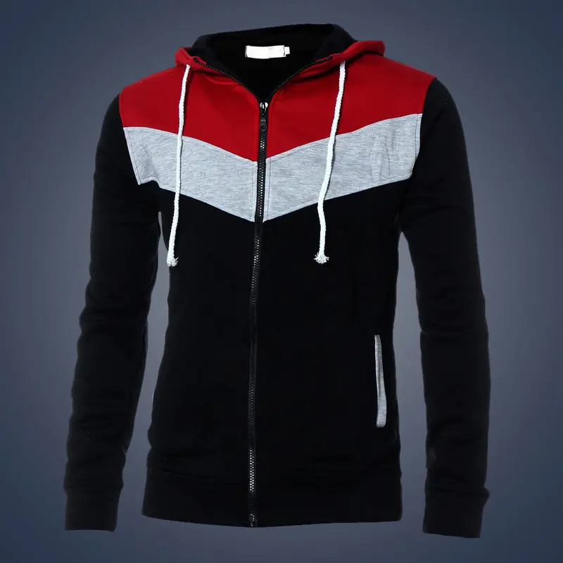 Men's Warm Hoodie Hooded Sweatshirt Tops Long Sleeve Jacket Coat Outwear Casual Plus Size Clothing For Men 6
