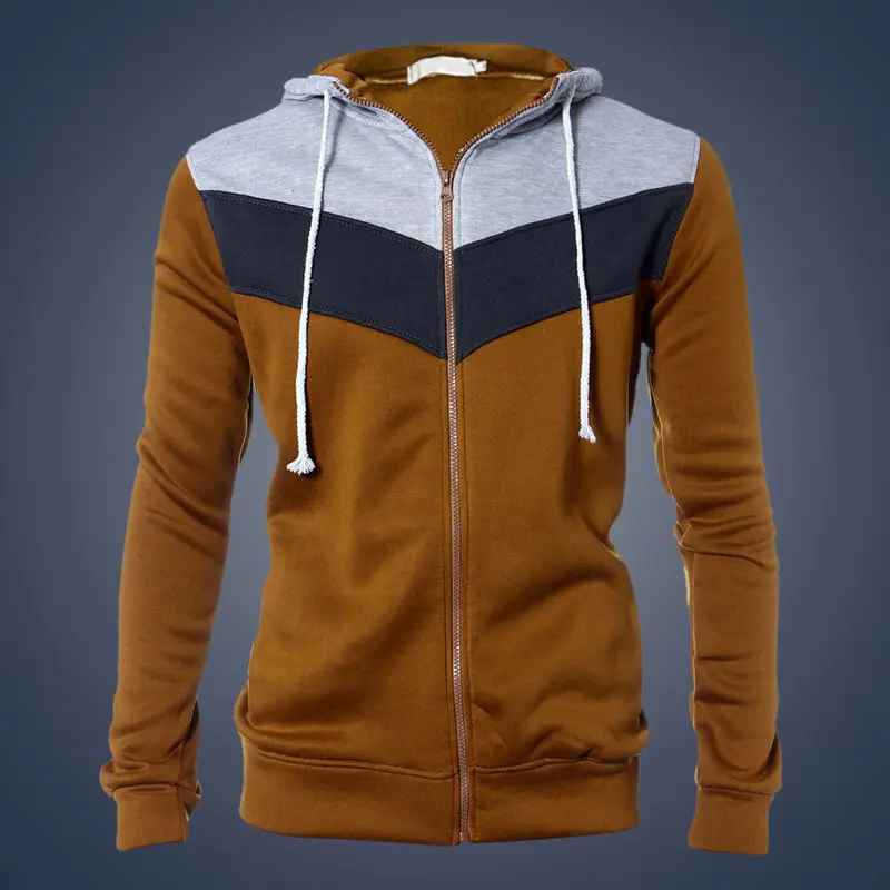 Men's Warm Hoodie Hooded Sweatshirt Tops Long Sleeve Jacket Coat Outwear Casual Plus Size Clothing For Men 7