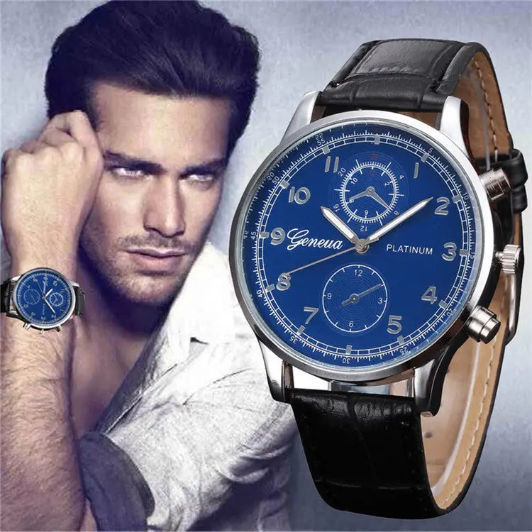 Mens Watches Top Luxury Business Simple Leisure Blue Men Classic Workplace Watches Reloj Hombre Fast Shipping Feida 1