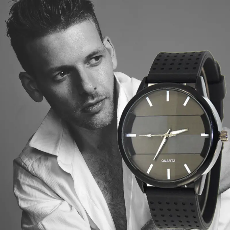 Mens Watches Top Luxury Quartz Military Sport Stainless Steel Dial Sillicone Watch Men Relogio Masculino Feida 1
