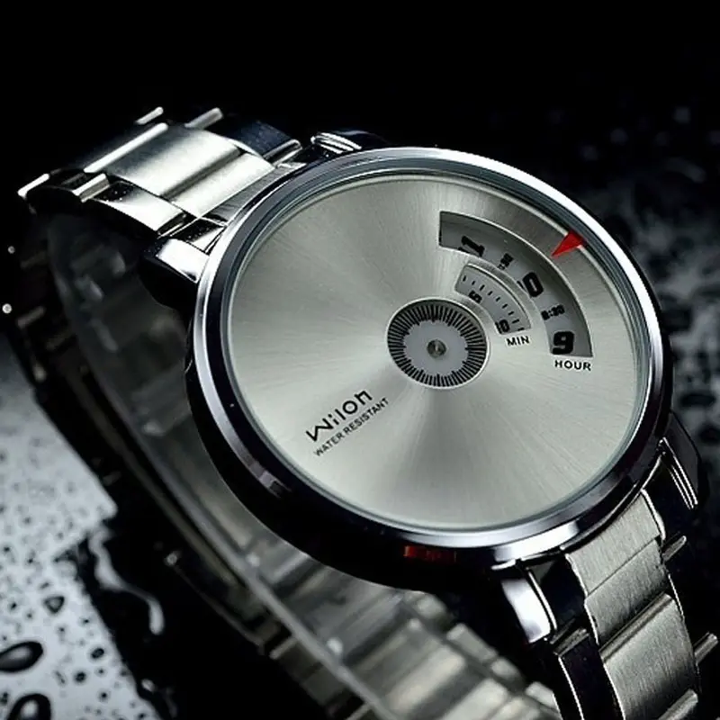 Mens Watches Top Luxury Stainless Steel Band Military Army Business Analog Watch Relogio Masculino 2