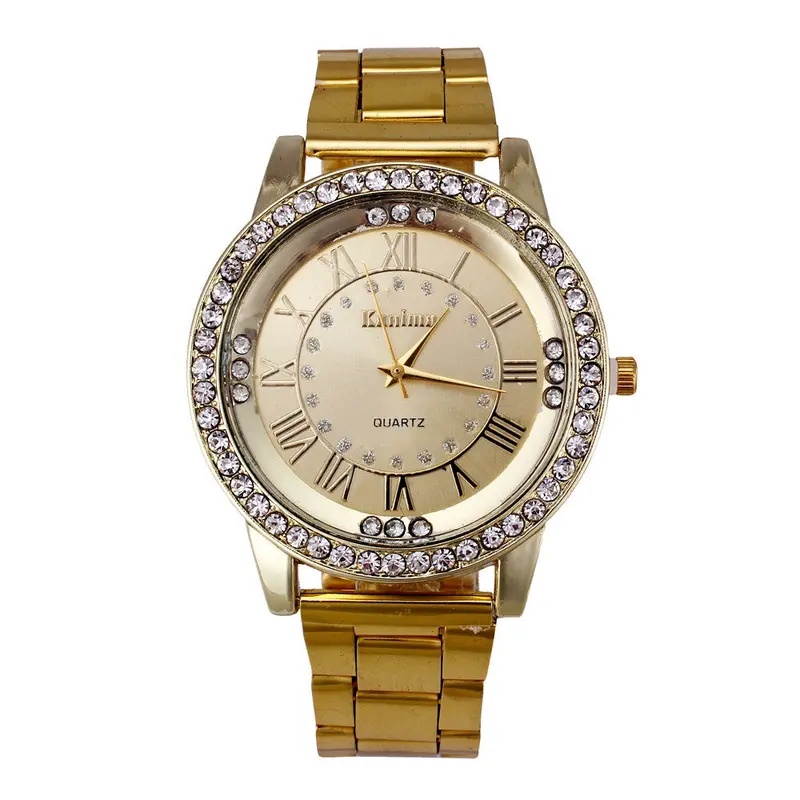 Mens Watches Women Ladies Luxury Gold Watch Contracted Steel Band Watches Montre Feida 1