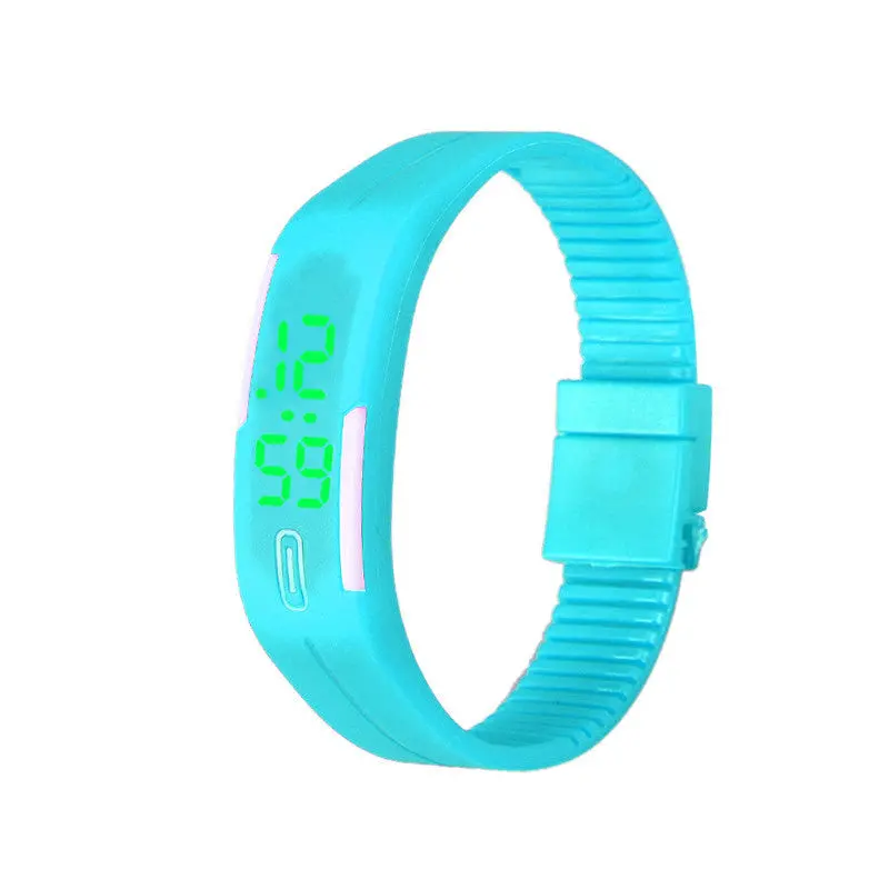 Mens Womens Digital Watches Rubber Led Date Bracelet Dress Clock Watch Relogio Feminino 11