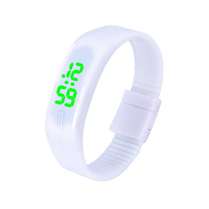 Mens Womens Digital Watches Rubber Led Date Bracelet Dress Clock Watch Relogio Feminino 12