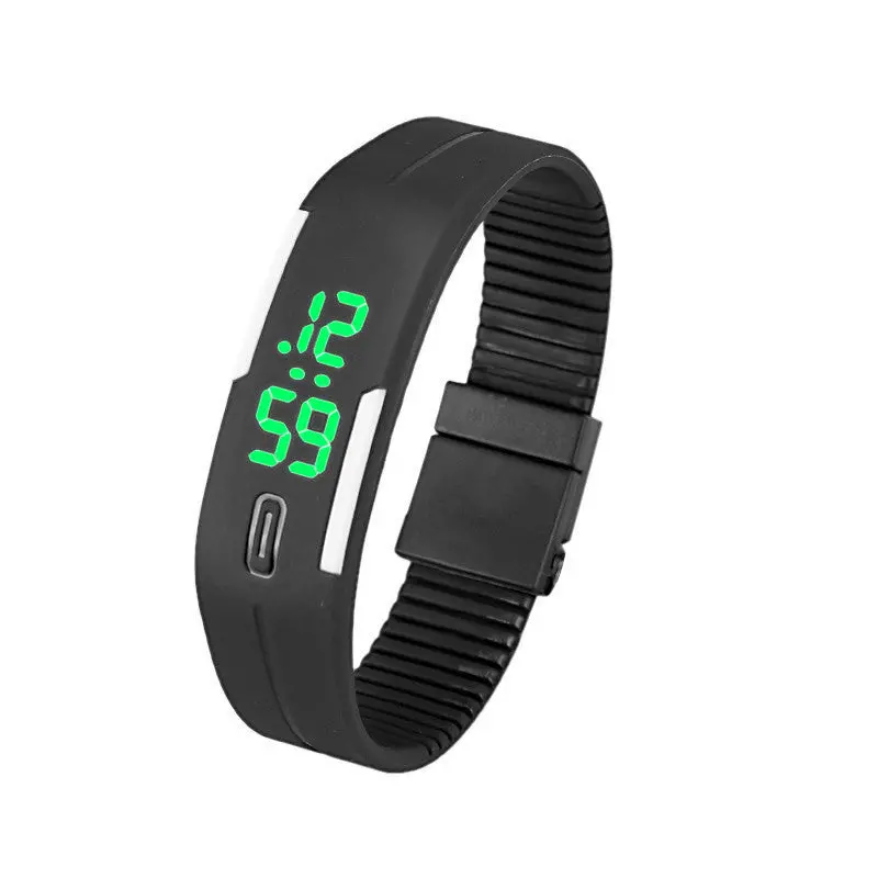 Mens Womens Digital Watches Rubber Led Date Bracelet Dress Clock Watch Relogio Feminino 3