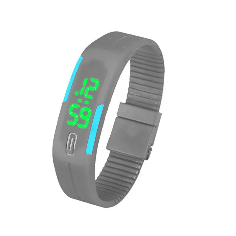 Mens Womens Digital Watches Rubber Led Date Bracelet Dress Clock Watch Relogio Feminino 5