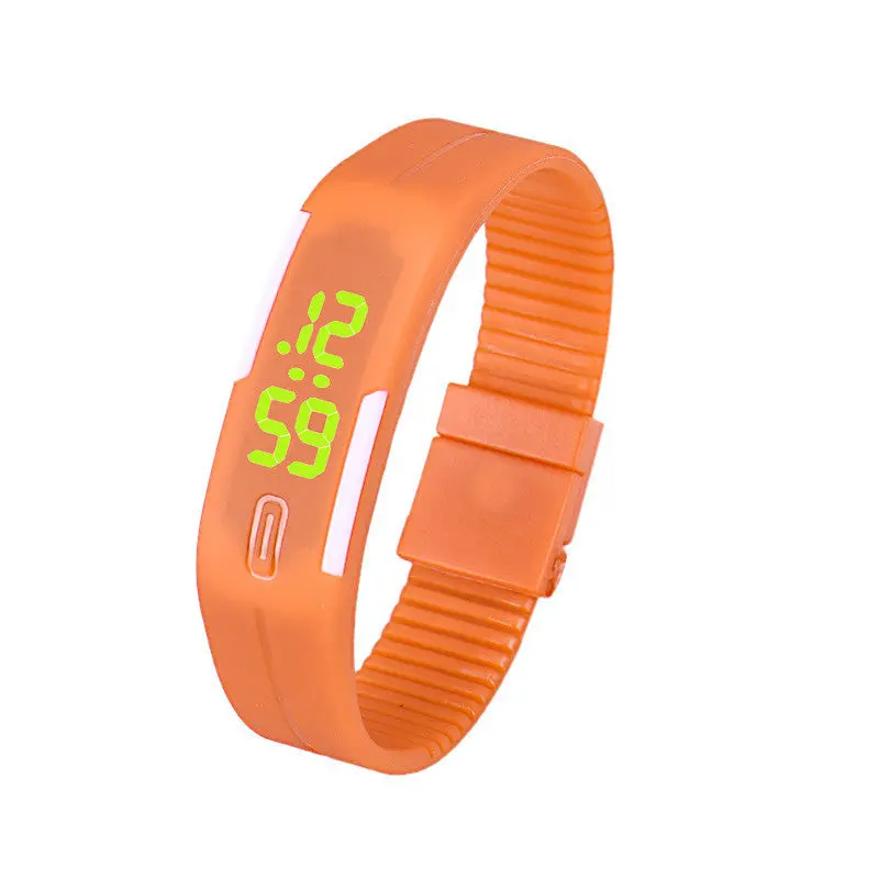 Mens Womens Digital Watches Rubber Led Date Bracelet Dress Clock Watch Relogio Feminino 8