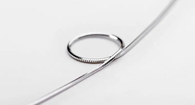 Mens Womens Sell Silver Jewelry Snake Chain Necklace 24Inch Length 2