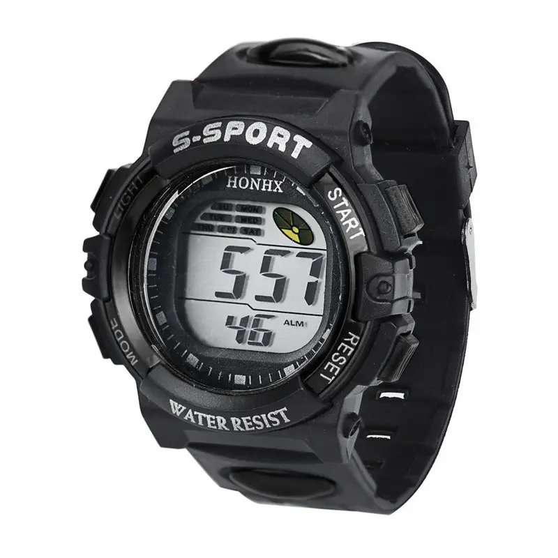 Men's Women's Watch Rubber Led Kids Watches Waterproof Watch Led Digital Sports Watch Silicone Square Outdoor Wristwatches Feida 1