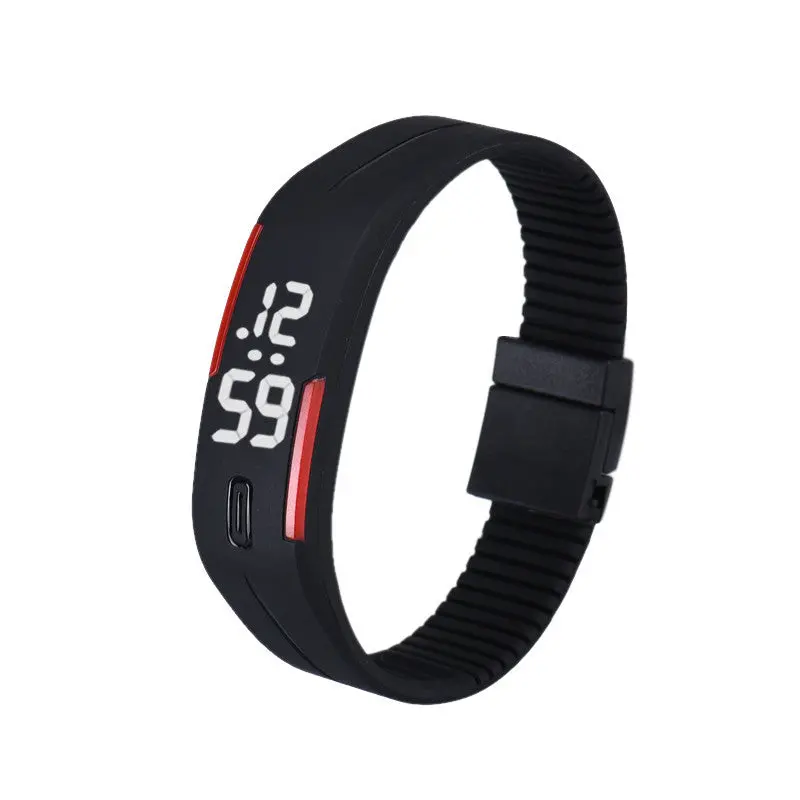 Mens Womens Watch Sport Style Watches Men Boys Rubber Led Clock Date Bracelet Digital Wrist Watch 13 Colors 1