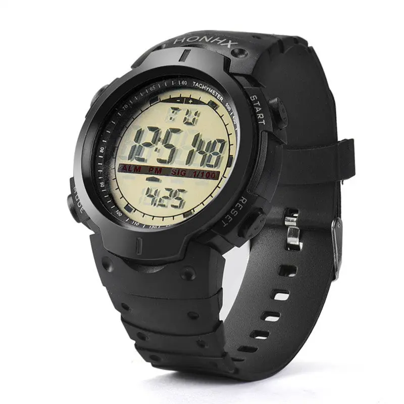 Mens Wristwatch Sport Quartz Wrist Analog Digital Military Waterproof Watch Gifts For Men Feida 1