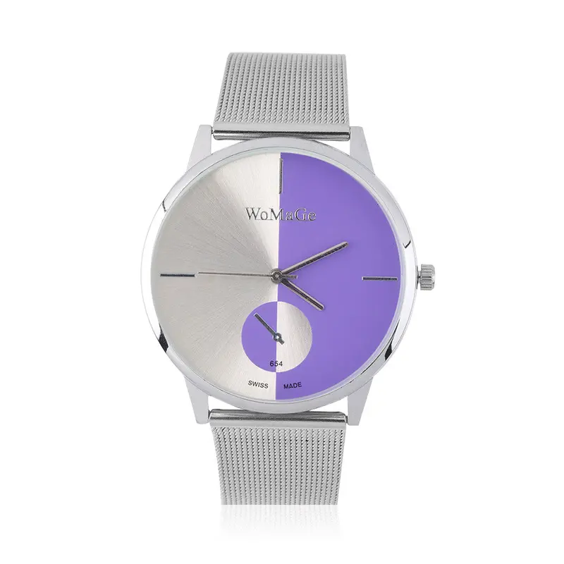 Mesh Band Dial Quartz Analog Wrist Watch Luxury 3