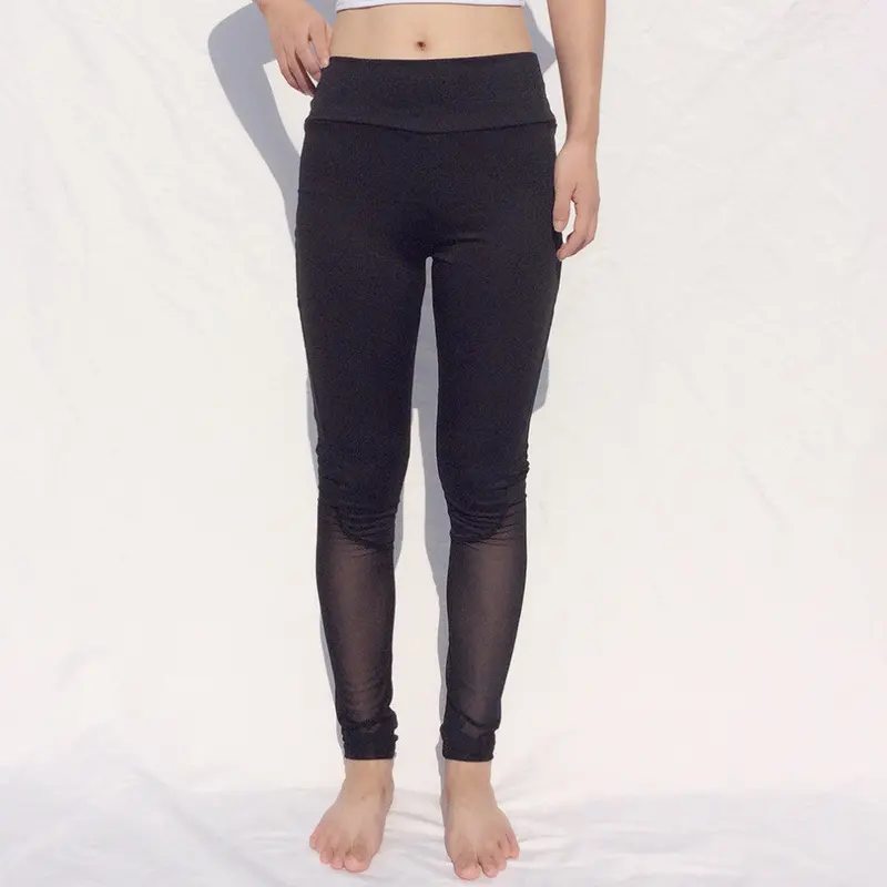 Mesh Patchwork With Bag Quick Drying Fitness Trousers Outdoor Running Sports Yoga Pants Gym Leggings Elastic Leggings 2