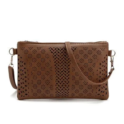 Messenger Bags Handbags Women Famous S Pu Leather Hollow Out Crossbody Bag Shoulder Purse Bolsos Femenina 4