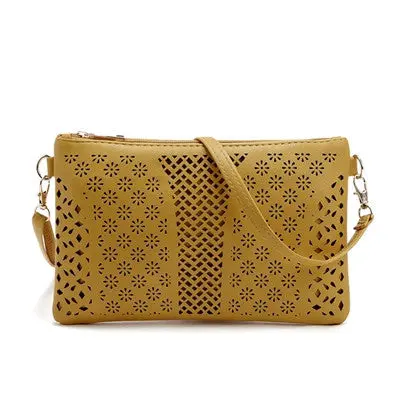 Messenger Bags Handbags Women Famous S Pu Leather Hollow Out Crossbody Bag Shoulder Purse Bolsos Femenina 8