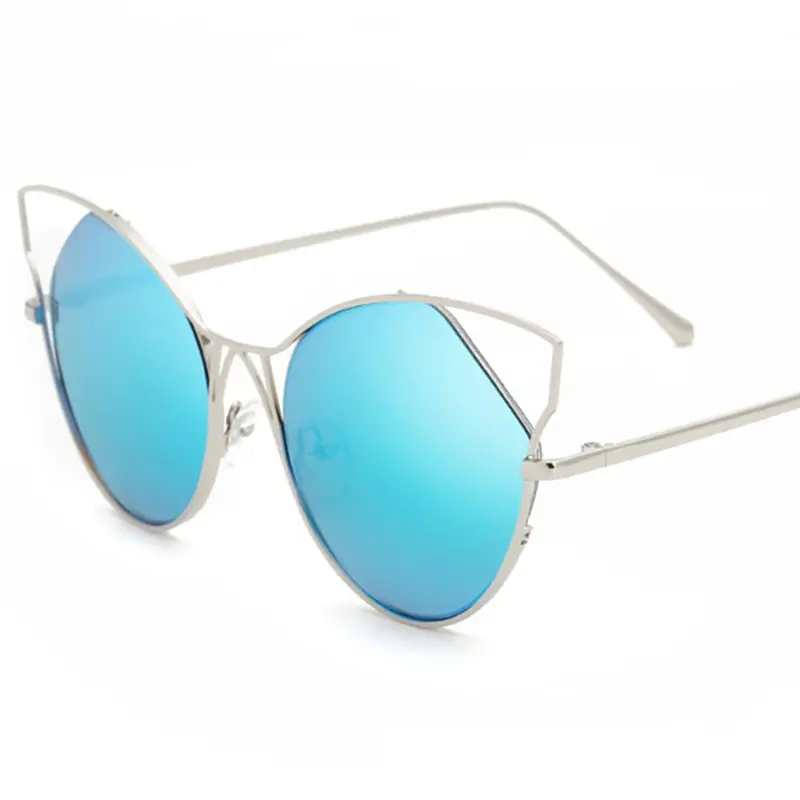 Metal Rim Uv400 Sunglasses European And Americantrend Retro Cat Eye Sunglasses 6