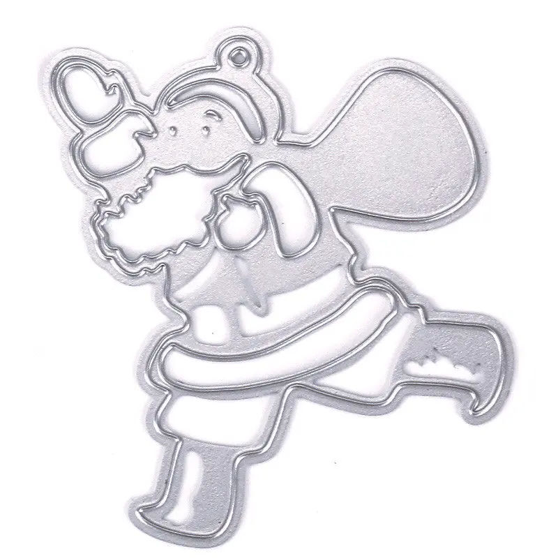 Metal Steel Happy Santa Claus Cutting Dies Stencil For Diy Scrapbooking Album Paper Card Po Decorative Craft 94917 1