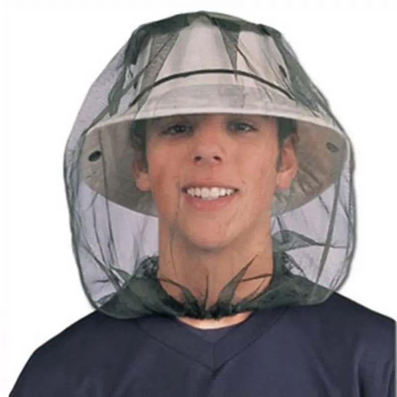 Midge Mosquito Insect Hat Bug Mesh Head Net Face Protector Travel Camping 1