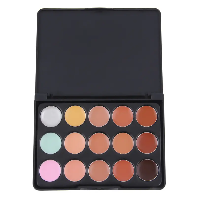 Mini 15 Color Face Creamy Concealer Hide Blemish Make-Up Natural Concealer Cream Set Best Price 2
