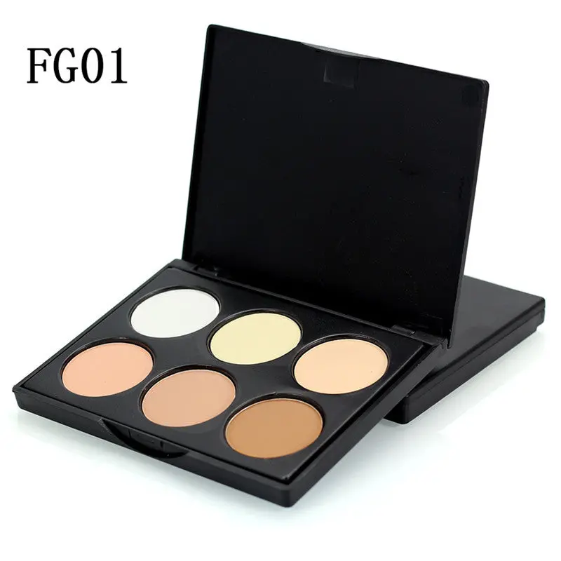 Mini 6 Color Makeup Powder Foundation Face Beauty Concealer Cream Palette Concealer Palette Makeup Set 1