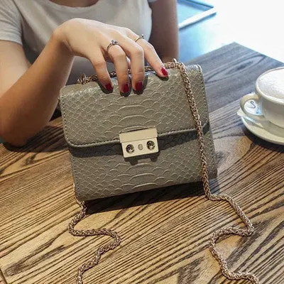 Mini Bag Embroidery Shoulder Bag Women Messenger Bag Bolsa Feminina Chain Sac 3