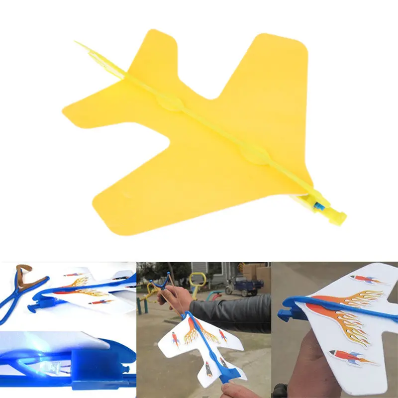Mini Diy Kids H Throwing Flying Light Aircraft Airplane Glider Toys 1