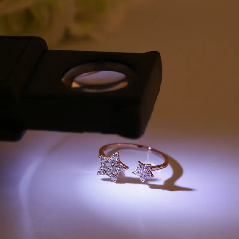 Mini Illuminated 45X Jewelers Loupe Magnifier Magnifying Glass With Led Light For The Watch Or Jewelry Making Industry 1